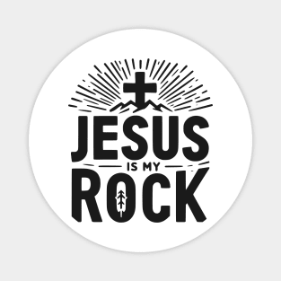 Jesus is My Rock Magnet